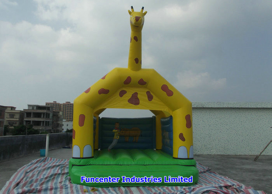 Giraffe Giáng sinh Đồ chơi ngoài trời Thổi phồng lên Blow Up Giường an toàn Bouncy Castle Đôi kim