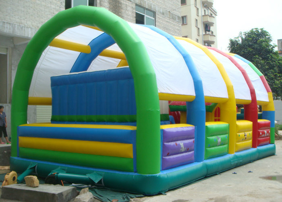 Công ty Bounce House được chấp nhận OEM, Công viên Giải trí Bounce House 1000D PVC