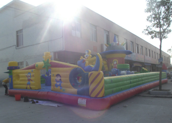 Công viên Giải trí Phù hợp Lớn Vật liệu An toàn Cao su Bouncy Juming Castle
