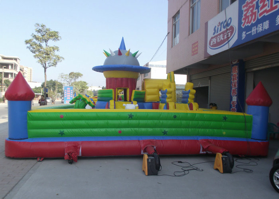 Công viên Giải trí Phù hợp Lớn Vật liệu An toàn Cao su Bouncy Juming Castle