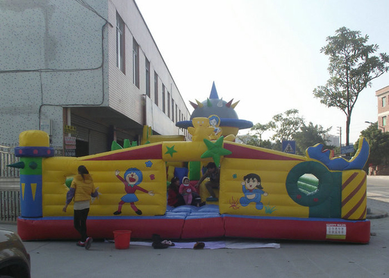 Công viên Giải trí Phù hợp Lớn Vật liệu An toàn Cao su Bouncy Juming Castle