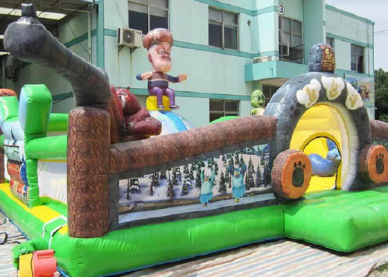 PVC Tarpaulin Thổi phồng lên Công viên giải trí Động vật Gấu Zoo Chủ đề In kỹ thuật số