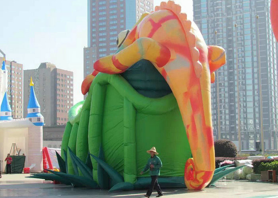 Thiết kế Chameleon Thổi phồng lên Adventure Park, Thổi phồng lên Bounce House Với Slide