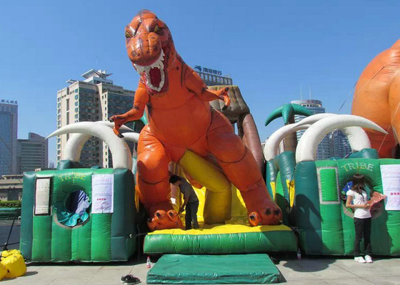 Khung công viên giải trí Thổi phồng lên ngoài trời chậm trễ với vụ nổ lớn Dinosour