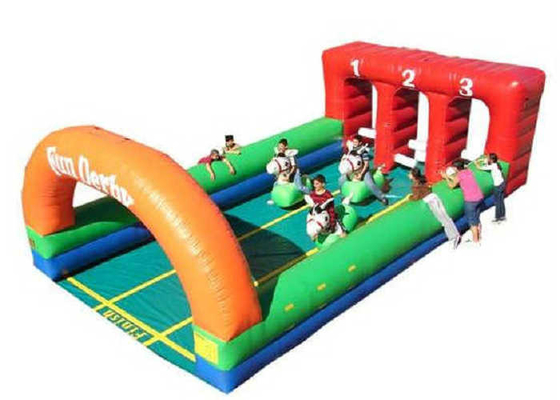 Vui chơi đồ chơi thể thao Thổi phồng lên Đồ chơi nhựa PVC an toàn Plats Thổi phồng lên Horse Racing