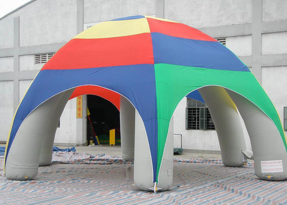 Trải bóng ngoài trời PVC Thổi phồng lên Tent Dễ dàng bơm cao bên Cube Marquee