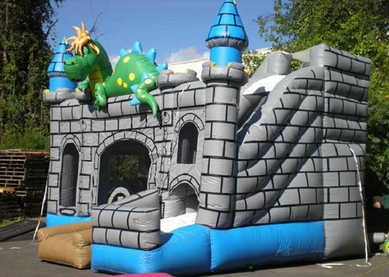 Thiết kế khủng long Bouncy Jumping Castles 0.55mm Độ dày PVC Long Lifetime