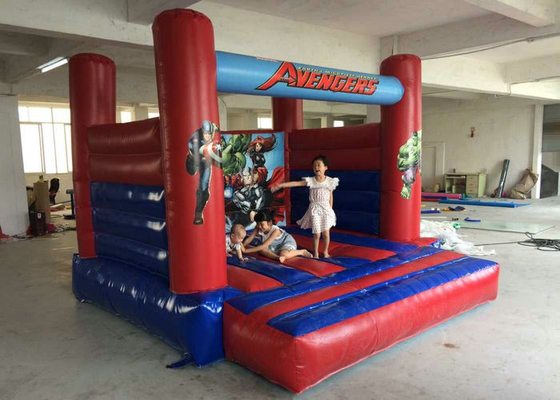Superman in trong nhà Bouncy Castle Ngọn lửa kháng cháy Với SGS Approved