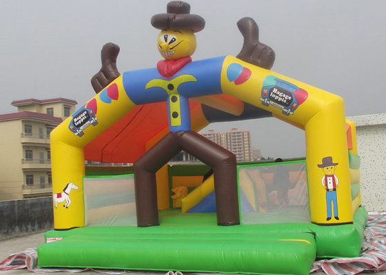 Nhân vật Clown Thổi phồng lên Bouncy Castle Plato Tarpaulin PVC BC-011