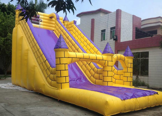 Ngọn lửa chống cháy Bouncy Slide Thổi phồng lên, Blow Up Slip Và Slide Durable Zippers