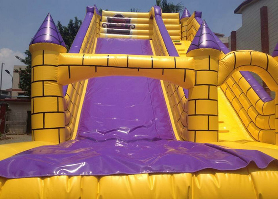 Ngọn lửa chống cháy Bouncy Slide Thổi phồng lên, Blow Up Slip Và Slide Durable Zippers