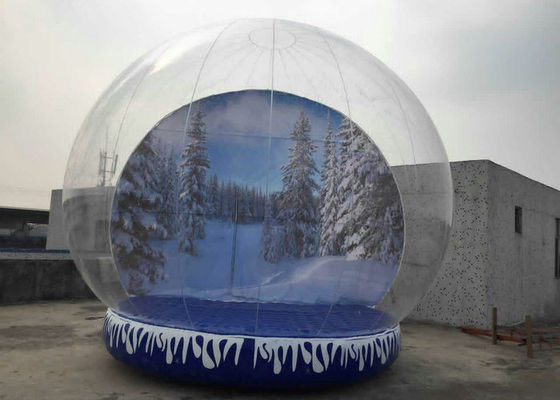 Fun Playing Snow Globe Yard Thổi phồng lên, Con người Snow Globe Chụp ảnh Bên trong