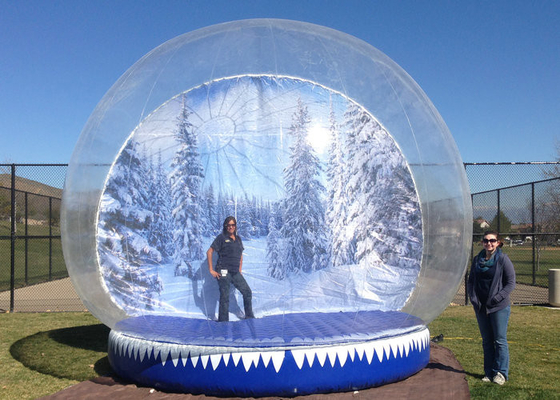Fun Playing Snow Globe Yard Thổi phồng lên, Con người Snow Globe Chụp ảnh Bên trong