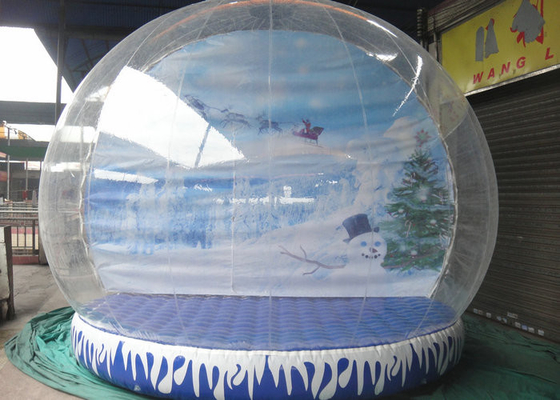 Giant Thổi phồng lên Snow Globe Logo In ấn thân thiện với môi trường với nhiều màu sắc