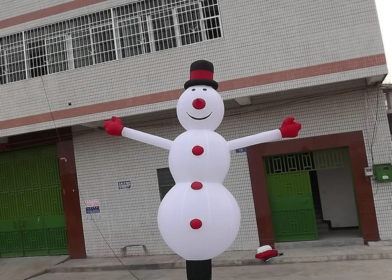 Snowman Appearance Đồ trang trí ngày lễ Thổi phồng lên Kích thước tùy chỉnh Để Khuyến mãi
