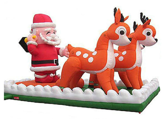 Santa Clause Trang trí phòng nghỉ bằng khí thổi với đồ lót hái đôi đan
