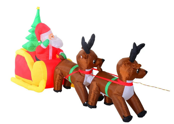 Santa Clause Trang trí phòng nghỉ bằng khí thổi với đồ lót hái đôi đan