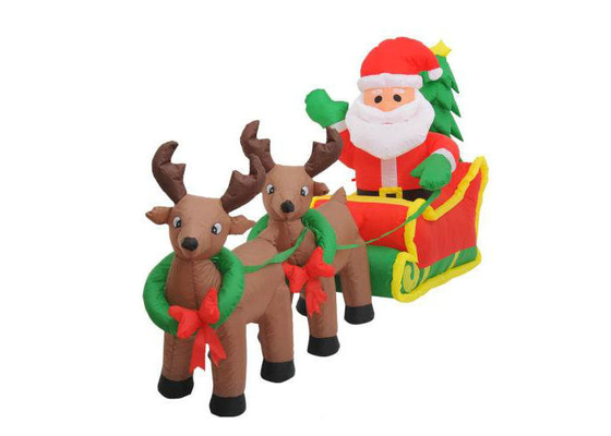 Santa Clause Trang trí phòng nghỉ bằng khí thổi với đồ lót hái đôi đan