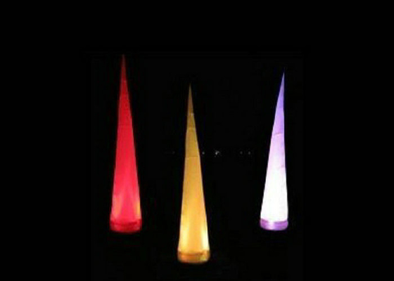 Conical Balloon Light Up Thổi phồng lêns Sinh thái thân thiện với PVC Nylon Vật liệu