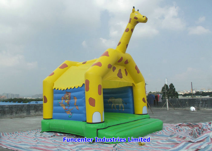 Giraffe Giáng sinh Đồ chơi ngoài trời Thổi phồng lên Blow Up Giường an toàn Bouncy Castle Đôi kim