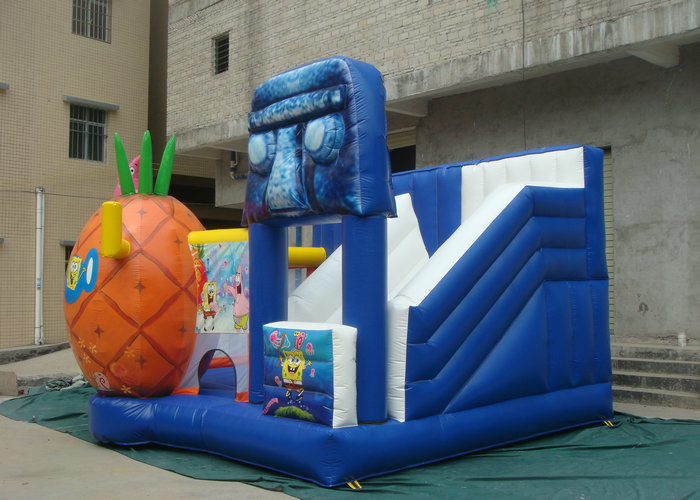 Ngoài trời Thổi lên Jumping Castle, Thổi phồng lên Bounce House Trang trí Cartoon