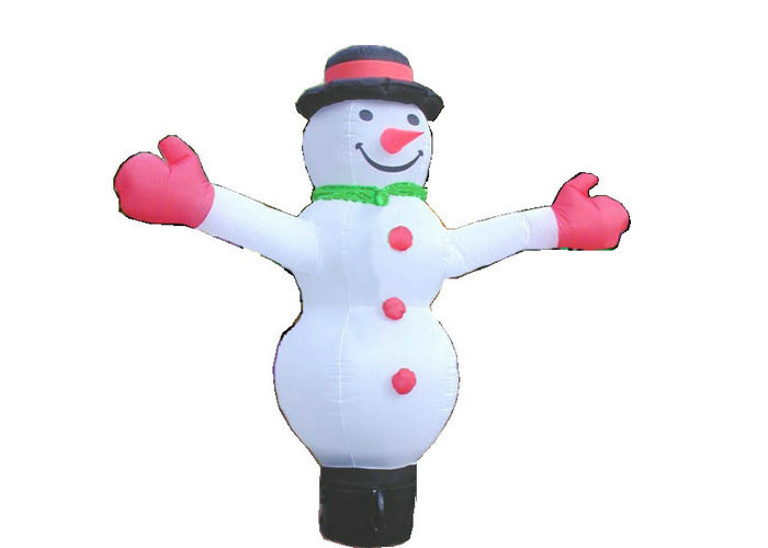 Snowman Appearance Đồ trang trí ngày lễ Thổi phồng lên Kích thước tùy chỉnh Để Khuyến mãi
