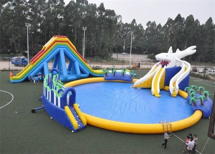 Công viên nước cao su có diện tích rộng 25mx25m Kích thước lớn Chấp nhận CE